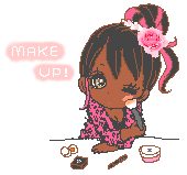 Gyaru Makeup Pixel, An edit of a pixel I found :) Made her a super cute chocolate beauty!