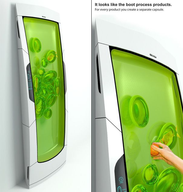 Bio-polymer gel fridge