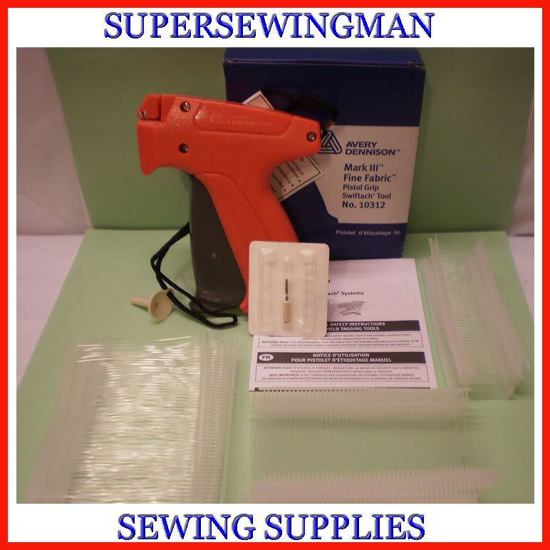AVERY DENNISON FINE CLOTHING PRICE TAGGING TAG GUN WITH 1000 BARBS