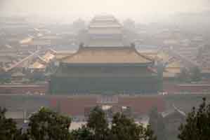 View of Forbidden City from Jingshan Park