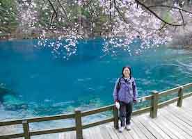 Jenny at Jiuzhaigou