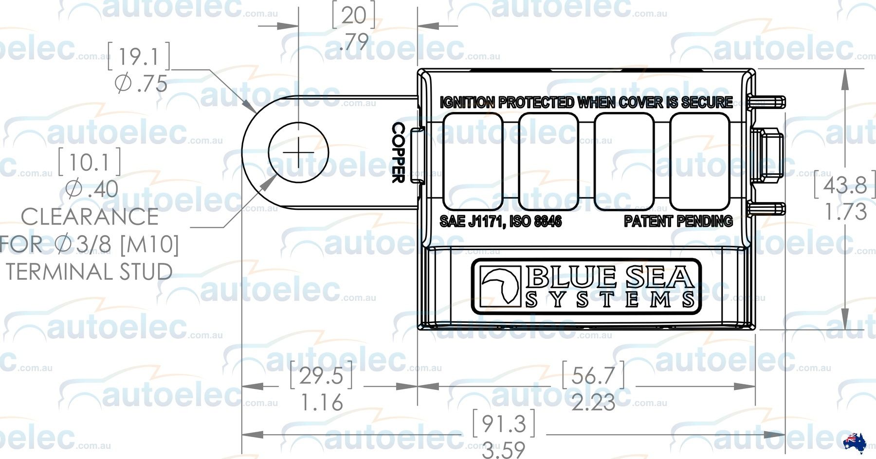 BLUE SEA BATTERY TERMINAL BLADE FUSE BLOCK BUS BAR KIT HOLDER DUAL