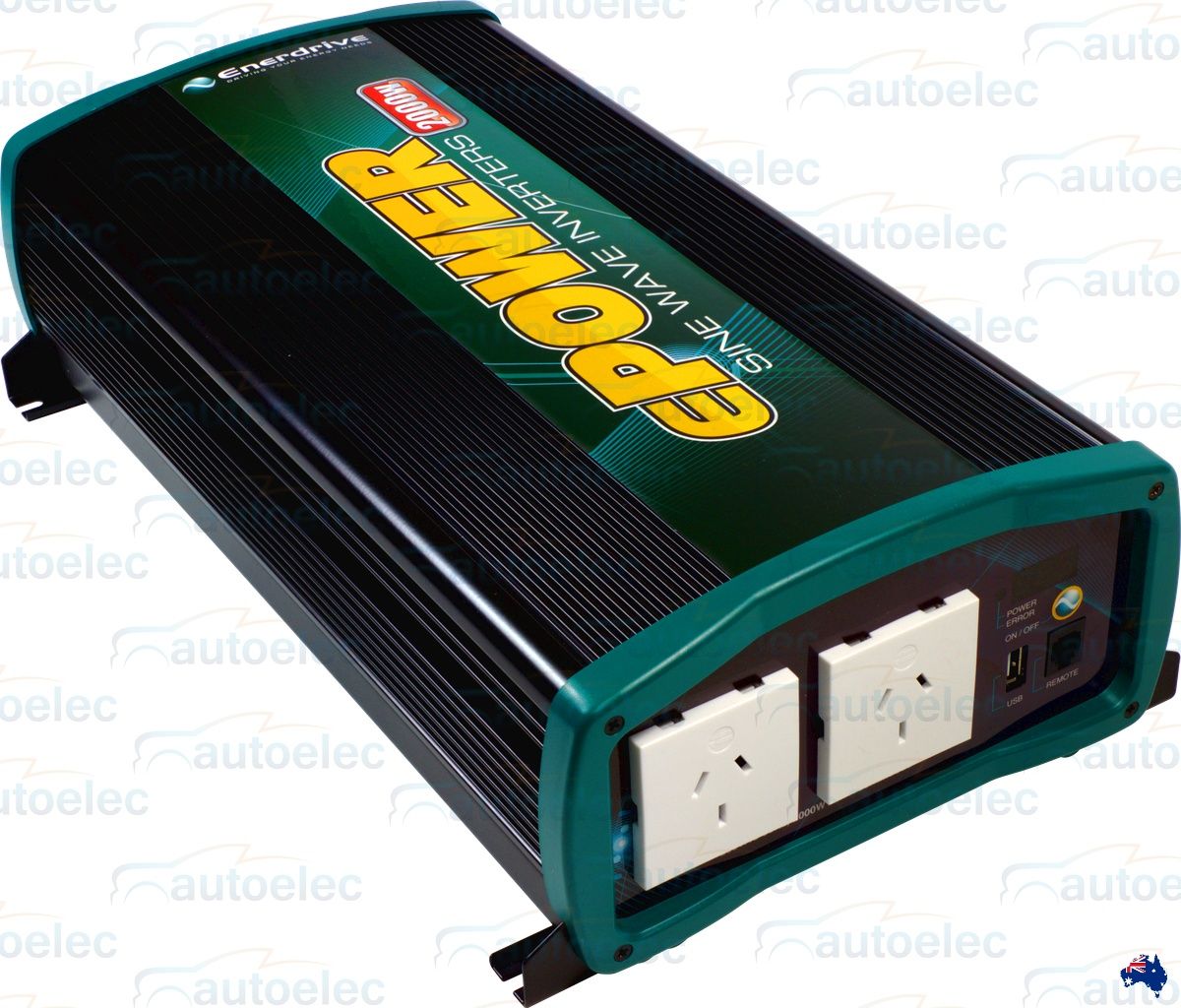 ENERDRIVE 2000W POWER INVERTER PURE SINE WAVE 12V VOLT TO 240V