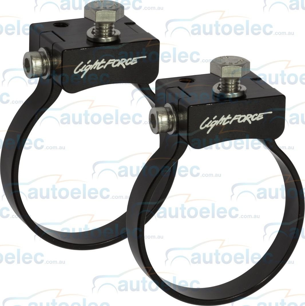 2x BULLBAR MOUNT WRAP AROUND BRACKET LED LIGHT BARS LIGHTFORCE 63MM CBLEDOM2.5