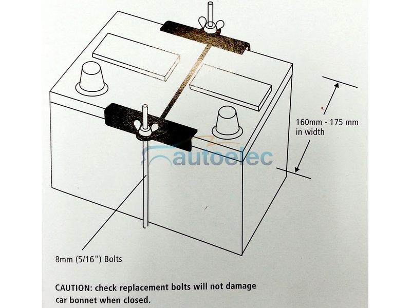 PROJECTA CAR BATTERY TRAY HOLD DOWN KIT DUAL DEEP CYCLE UNIVERSAL MBT200 BHD18M eBay