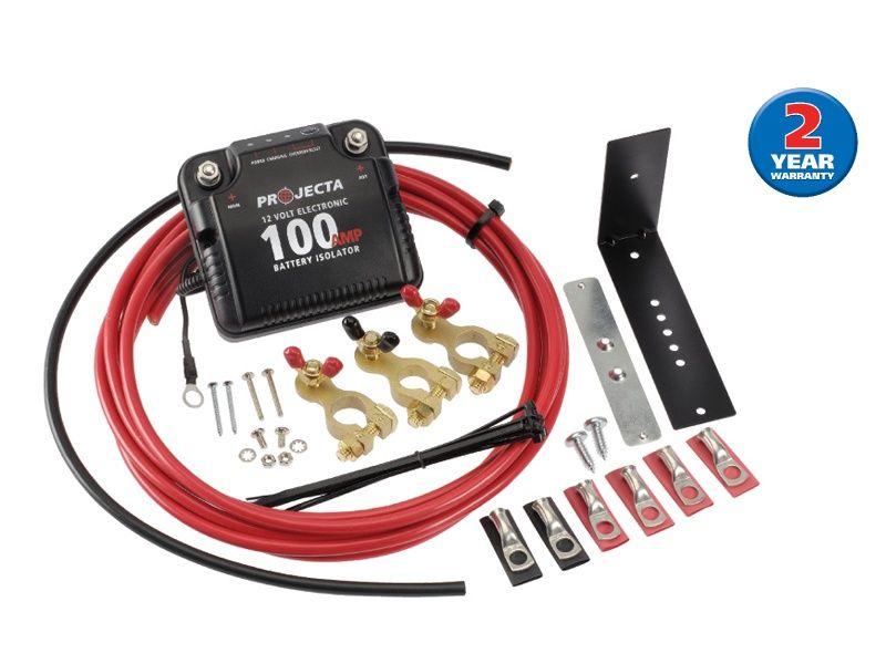 PROJECTA DBC100K DUAL BATTERY SYSTEM ISOLATOR KIT 4X4 4WD 100 AMP 100A