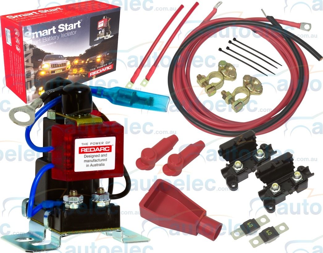 REDARC SBI12KIT DUAL BATTERY SYSTEM COMPLETE PACKAGE BATTERIES 12 VOLT ISOLATOR