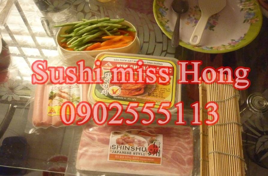 Sushi cô hồng giao hàng tận nhà update 2016 khuyến mãi mới...kimbad...cơm trộn...mỳ trộn