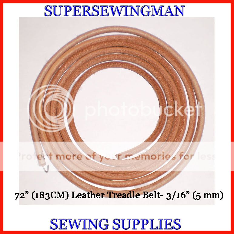 72" Leather Belt Singer Treadle Sewing Machine 3 16" 5mm
